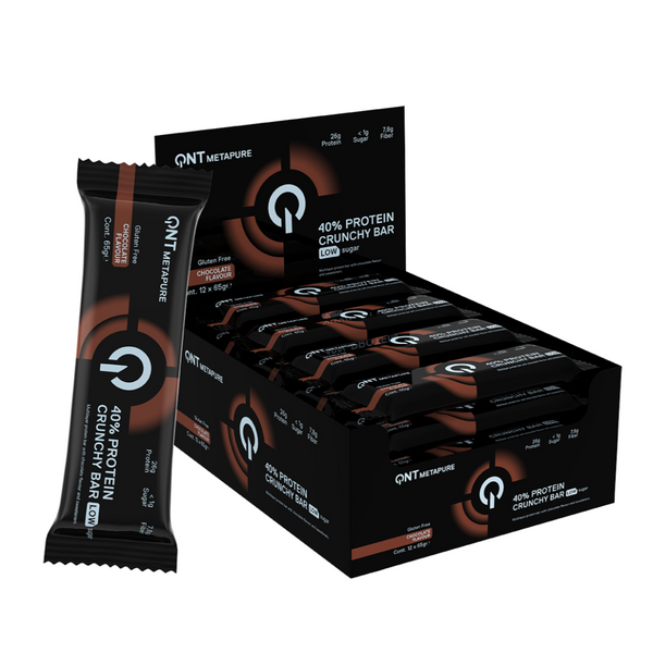 Caja de 12 Barras de Proteína Crunchy Bar 12x65 grs