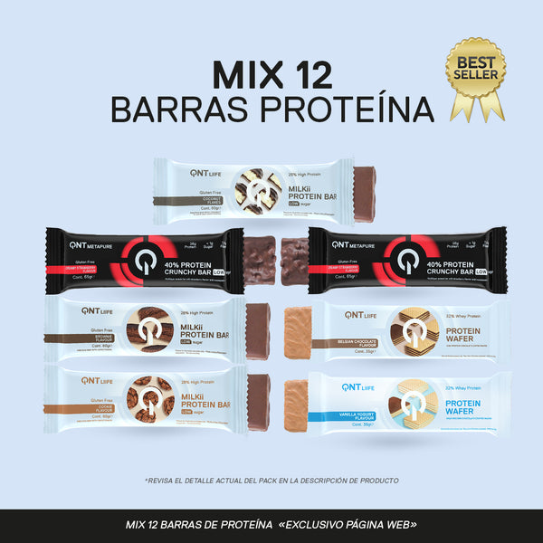 Mix 12 Barras de Proteína Surtidas