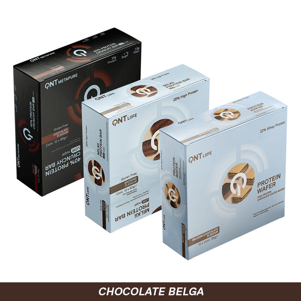 Mix Chocolate Belga - 36 Barras de Proteína sabor chocolate Belga
