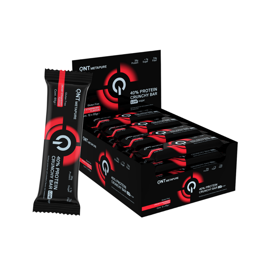 Caja de 12 Barras de Proteína Crunchy Bar 12x65 grs