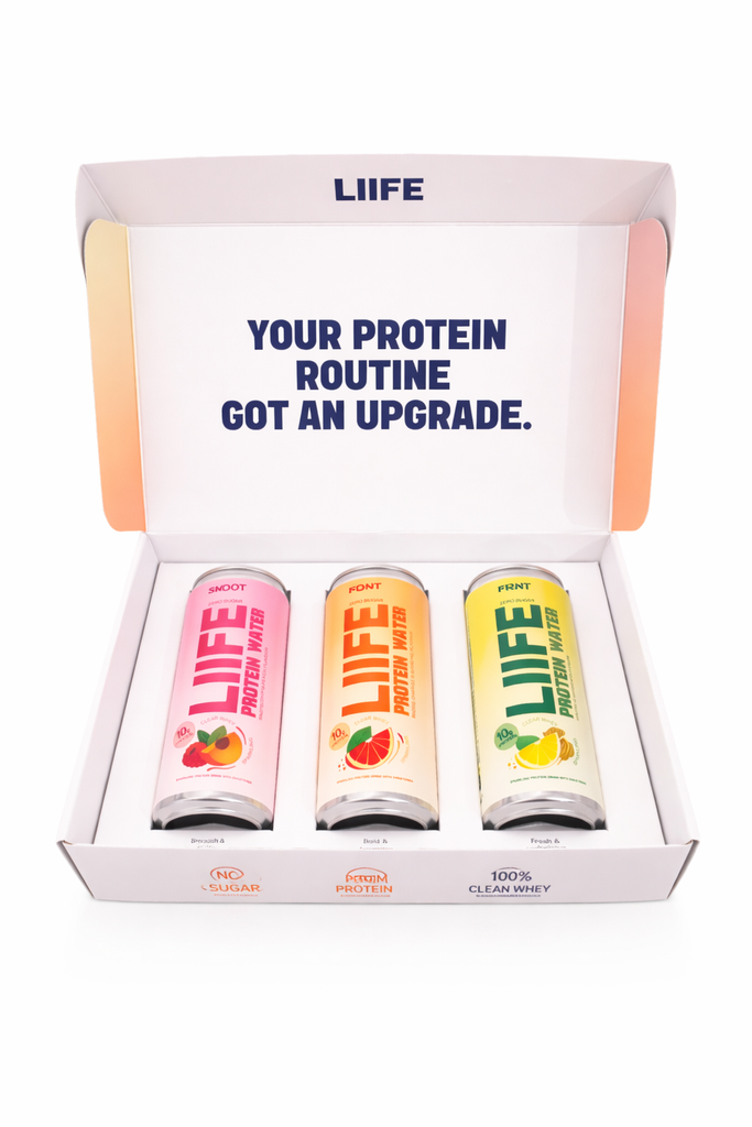 BOX Protein Water - Raspberry-Peach, Blood Orange-Ginseng y Lemon-Ginger