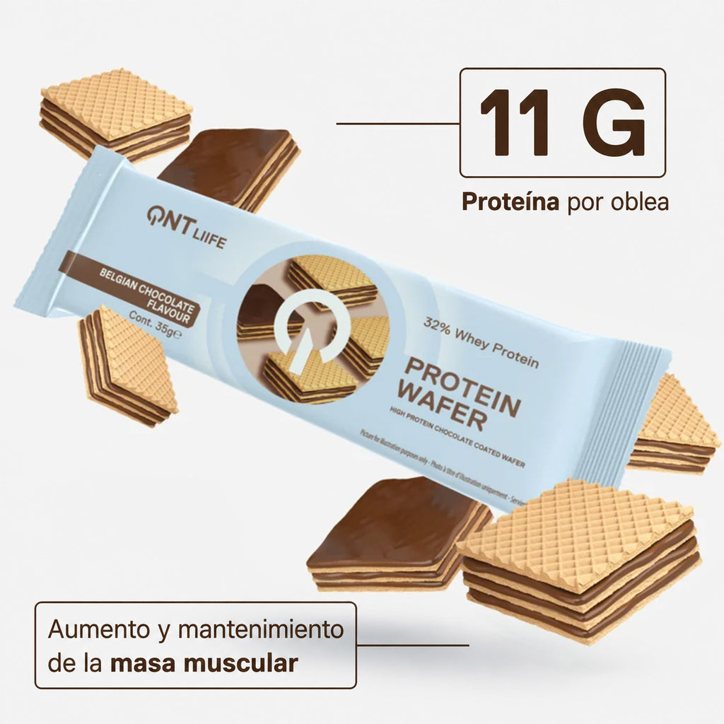 Caja de 12 Barras de Proteína Wafer Bar 12x35 grs