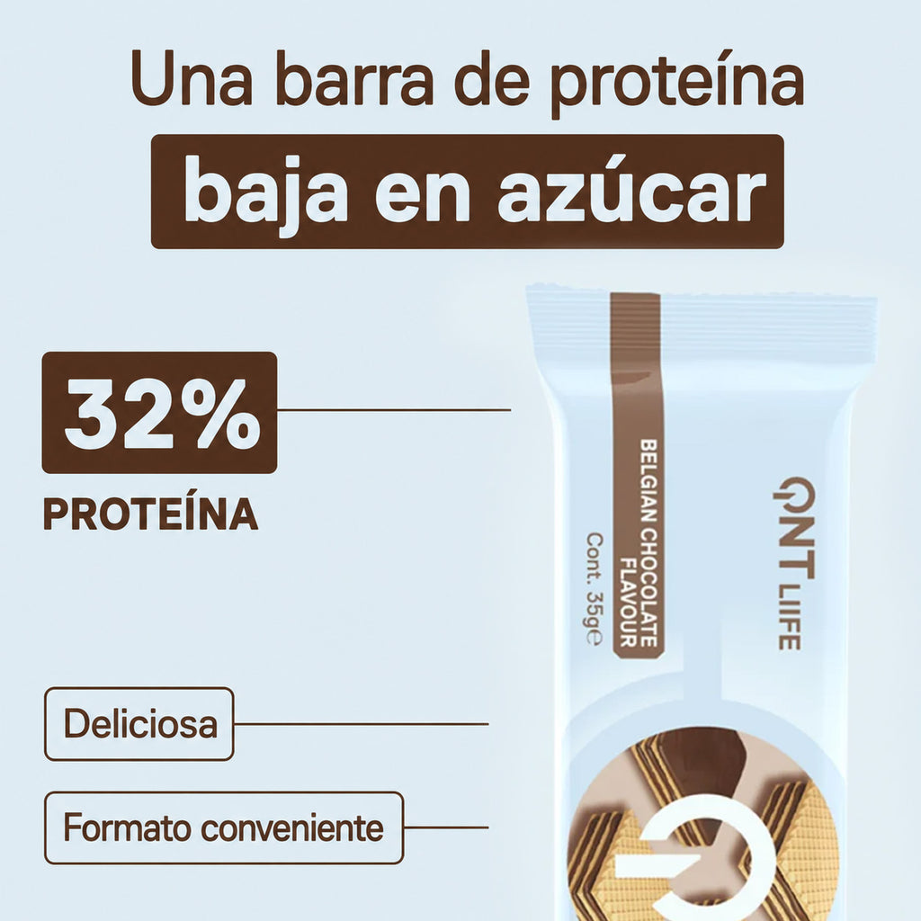 Caja de 12 Barras de Proteína Wafer Bar 12x35 grs