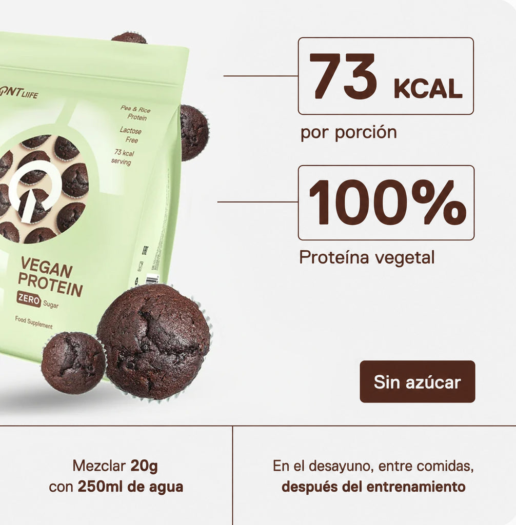 Proteína Vegana Sin Azúcar 500 grs