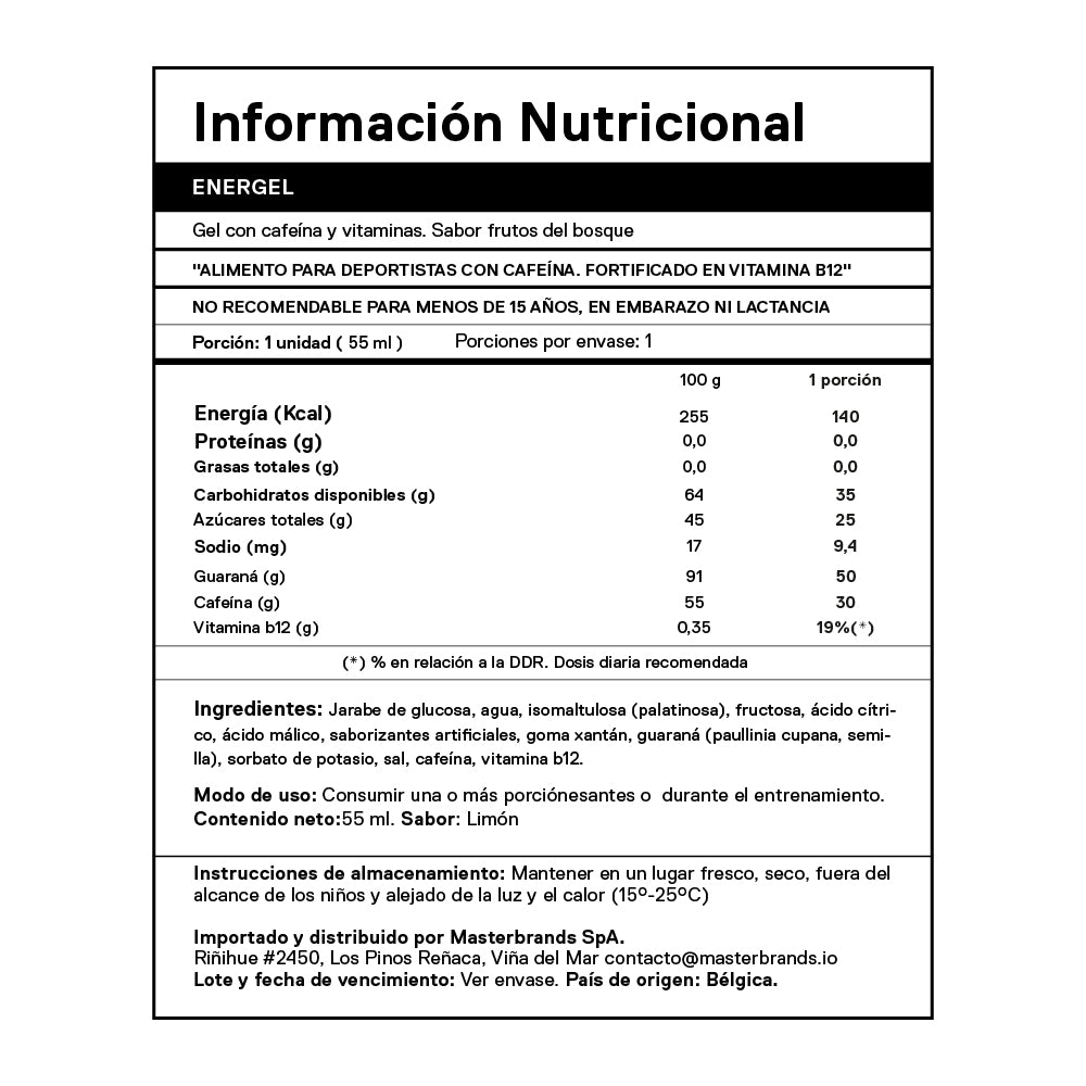 Pack 50 Geles Energéticos Energel 55 Ml (2 cajas sabores) + ENVÍO GRATIS