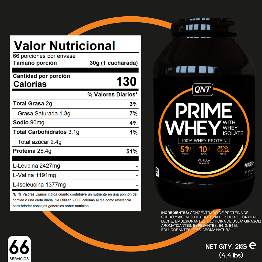 Proteína Prime Whey 4.4 Lbs