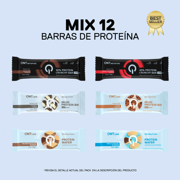 Mix 12 Barras de Proteína Surtidas