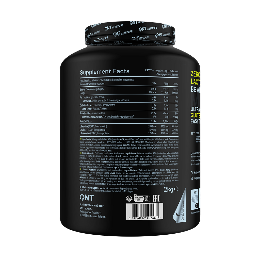 Metapure Whey Protein Isolate Zero Carb 4.4 Lbs
