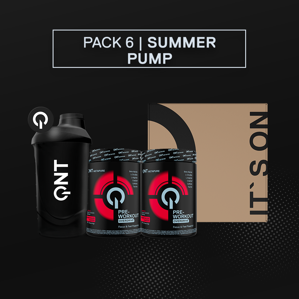 Pack Summer Pump: x2 Pre-Workout Overdrive 390 Grs + Shaker Gratis