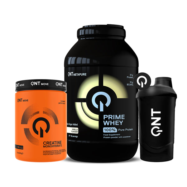 Proteína Prime Whey 4.4 Lbs + Creatina 800 Gr + Shaker