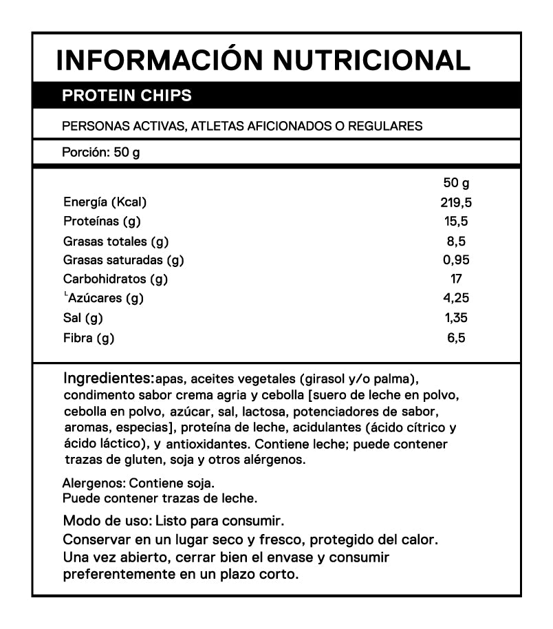 Protein Chips Cream & Onion 50g