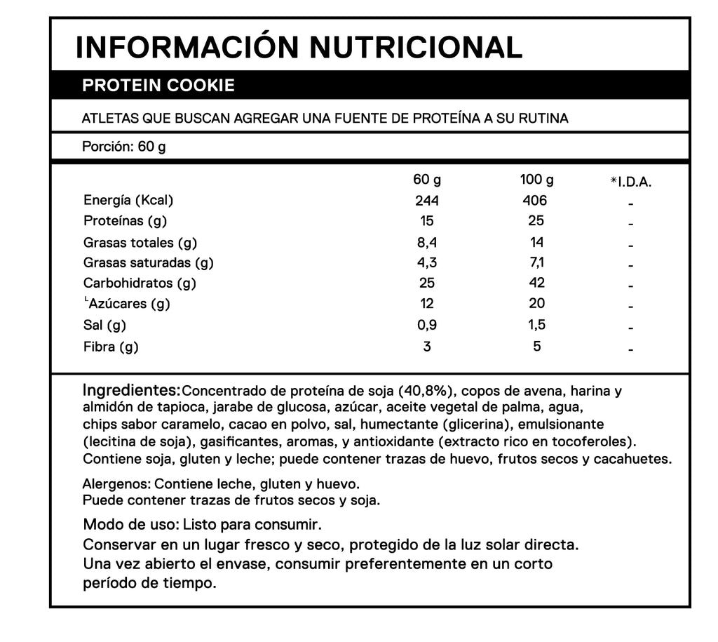 Protein Cookie Salted Caramel pack12 x 60g