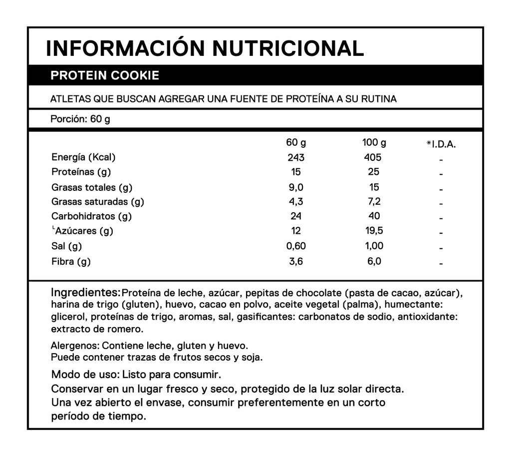 Protein Cookie Chocolate Chips 60g