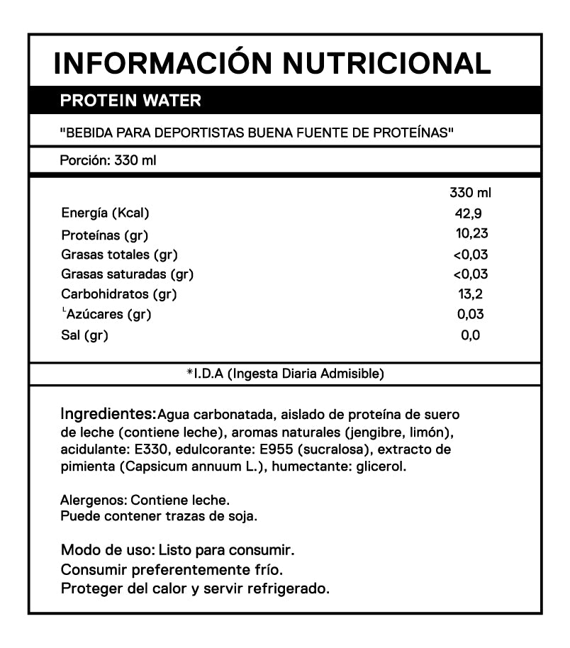 Protein Water Blood Orange Ginseng 330ml