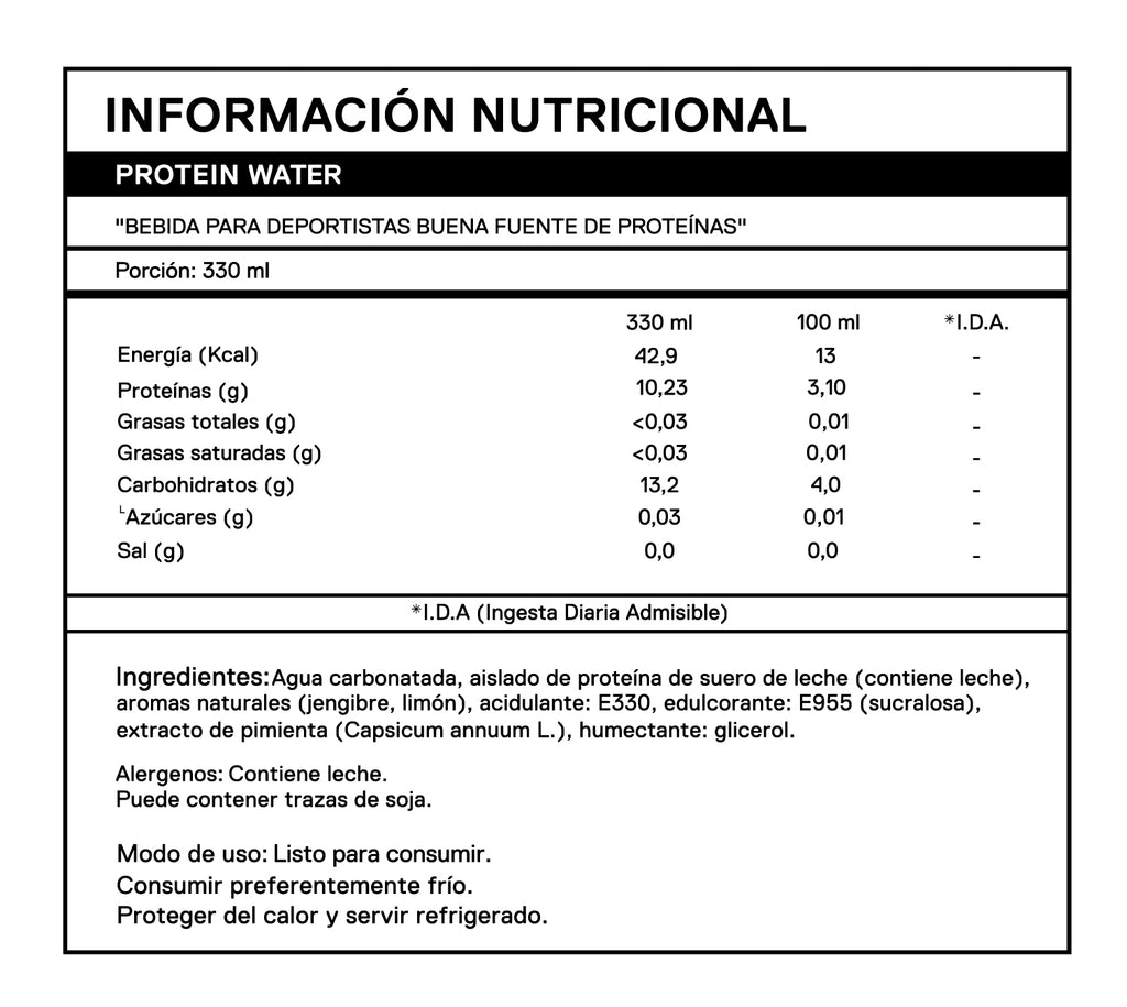 Protein Water Lemon-Ginger 12pack x 330 ml