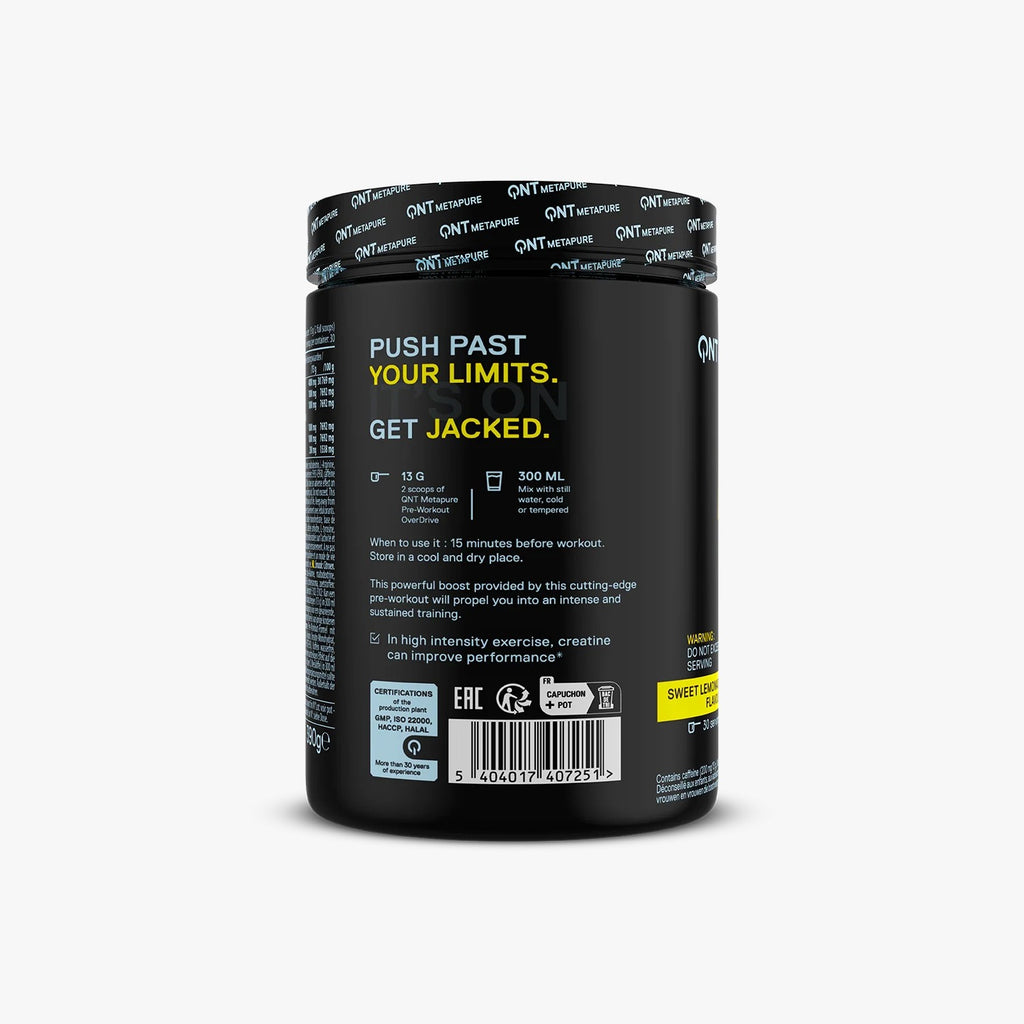 Pack Creatina 300g + Pre-Entreno Metapure Overdrive Limón
